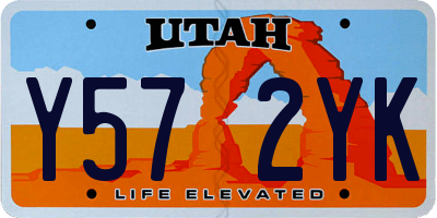 UT license plate Y572YK