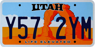 UT license plate Y572YM
