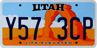 UT license plate Y573CP