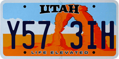 UT license plate Y573IH