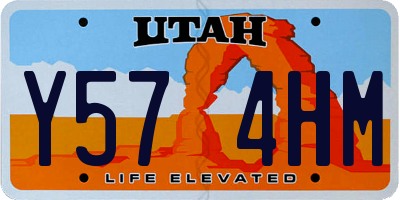 UT license plate Y574HM