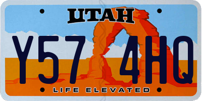 UT license plate Y574HQ
