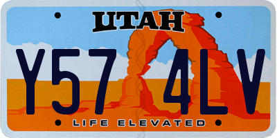 UT license plate Y574LV