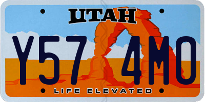 UT license plate Y574MO