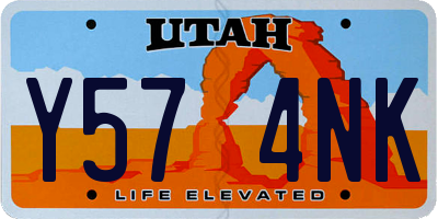 UT license plate Y574NK