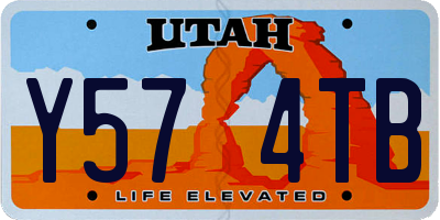 UT license plate Y574TB