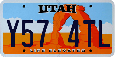 UT license plate Y574TL