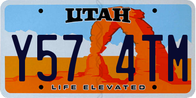 UT license plate Y574TM