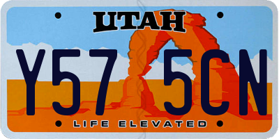 UT license plate Y575CN