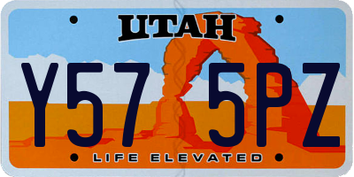 UT license plate Y575PZ