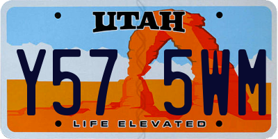 UT license plate Y575WM