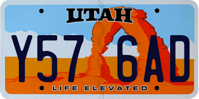 UT license plate Y576AD