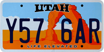 UT license plate Y576AR