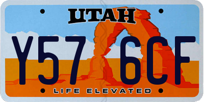 UT license plate Y576CF