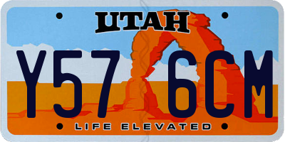 UT license plate Y576CM