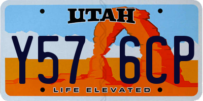 UT license plate Y576CP