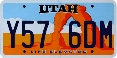 UT license plate Y576DM