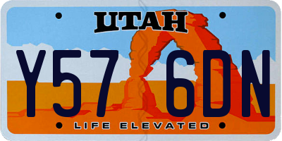 UT license plate Y576DN