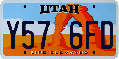 UT license plate Y576FD