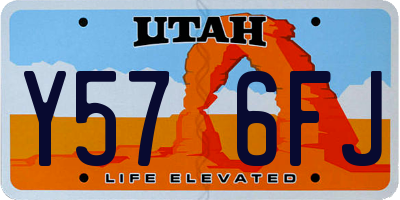 UT license plate Y576FJ