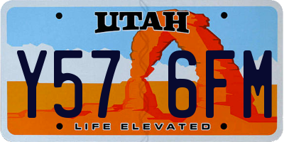 UT license plate Y576FM