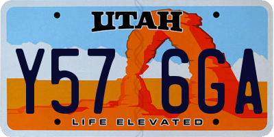 UT license plate Y576GA