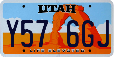 UT license plate Y576GJ
