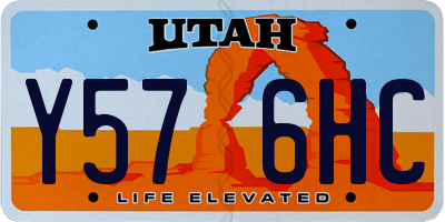 UT license plate Y576HC
