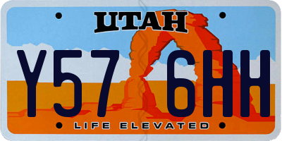 UT license plate Y576HH