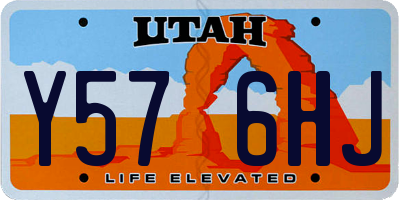 UT license plate Y576HJ