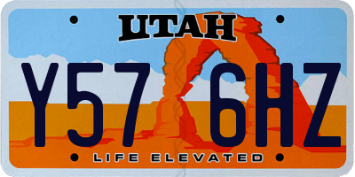 UT license plate Y576HZ