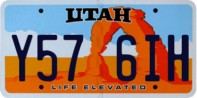 UT license plate Y576IH