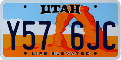 UT license plate Y576JC