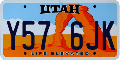 UT license plate Y576JK