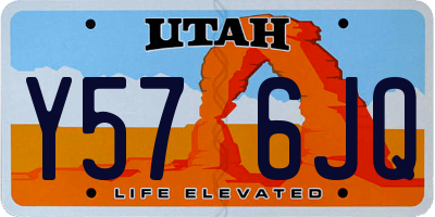 UT license plate Y576JQ