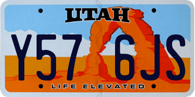 UT license plate Y576JS