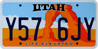 UT license plate Y576JY