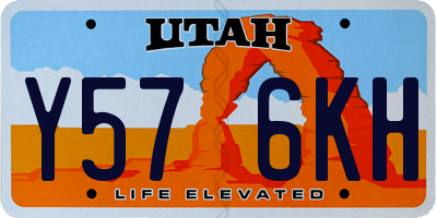 UT license plate Y576KH