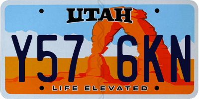 UT license plate Y576KN