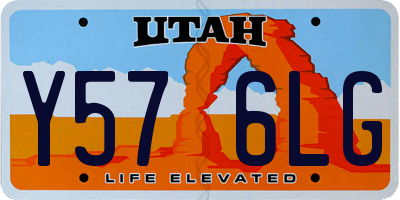 UT license plate Y576LG