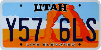 UT license plate Y576LS