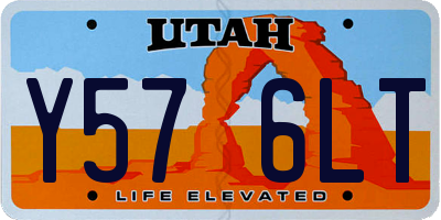 UT license plate Y576LT
