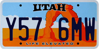 UT license plate Y576MW
