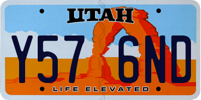 UT license plate Y576ND