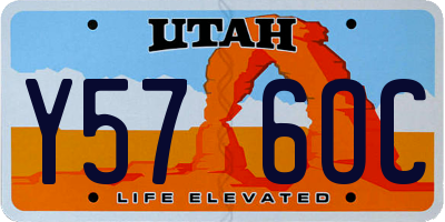 UT license plate Y576OC