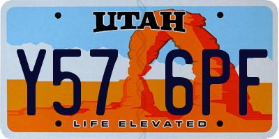 UT license plate Y576PF