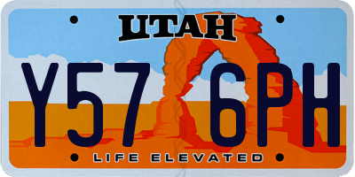 UT license plate Y576PH