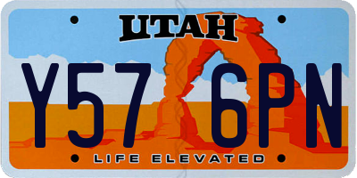 UT license plate Y576PN