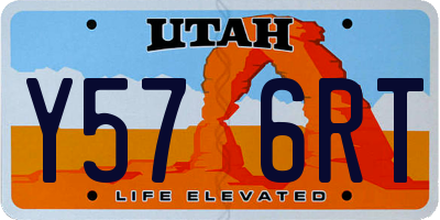 UT license plate Y576RT
