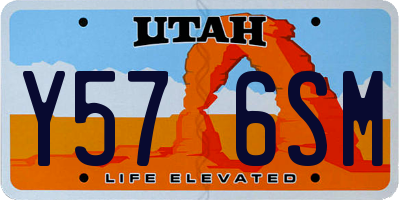 UT license plate Y576SM